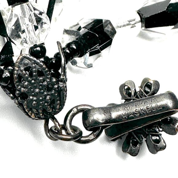 1950s Miriam Haskell Five-Strand Crystal Necklace — Signed, Museum Quality — EUC - Picture 3 of 10